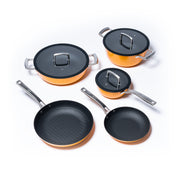 Rodinná sada nádobí z tenkostěnné litiny - 5 kusů