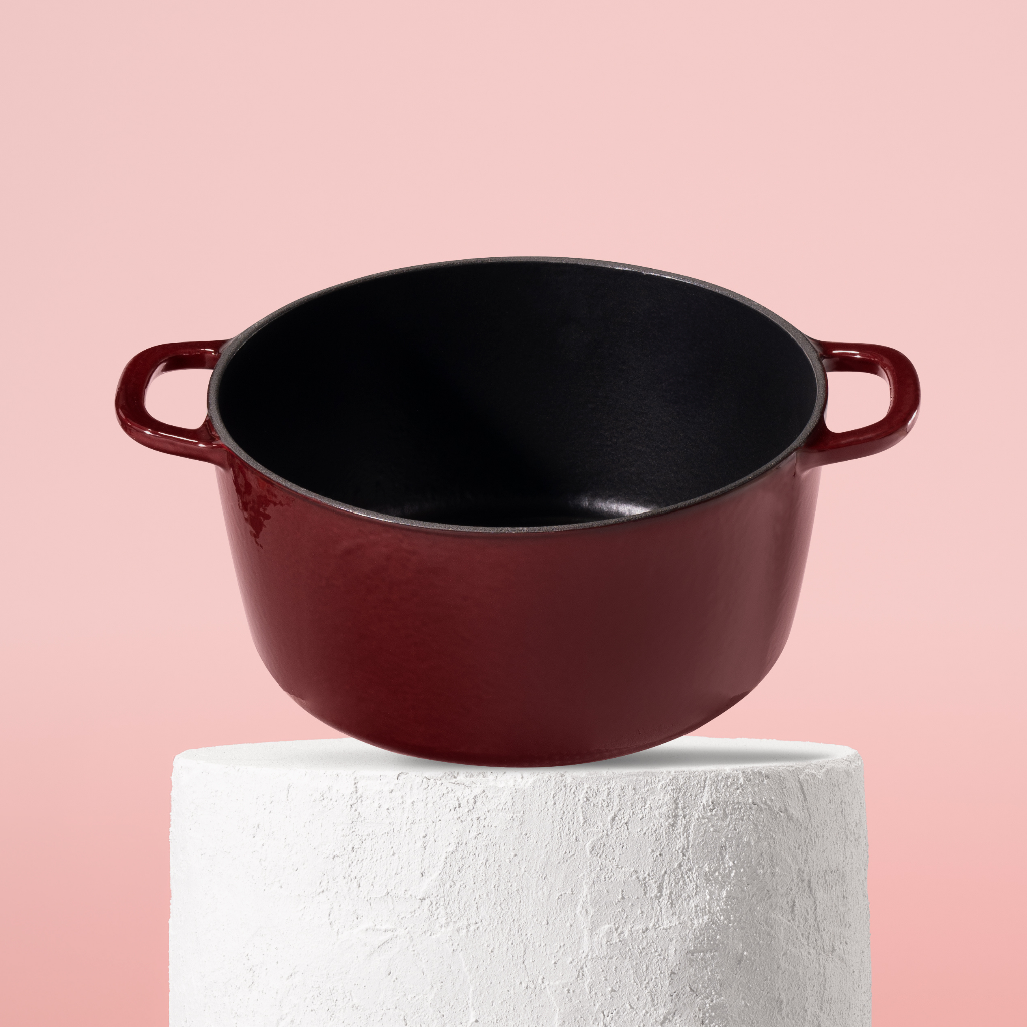 Prémiový litinový hrnec 26 cm se smaltovaným povrchem pro dokonalé výsledky vaření. Nepřilnavý povrch, snadná údržba. Barva: červená.