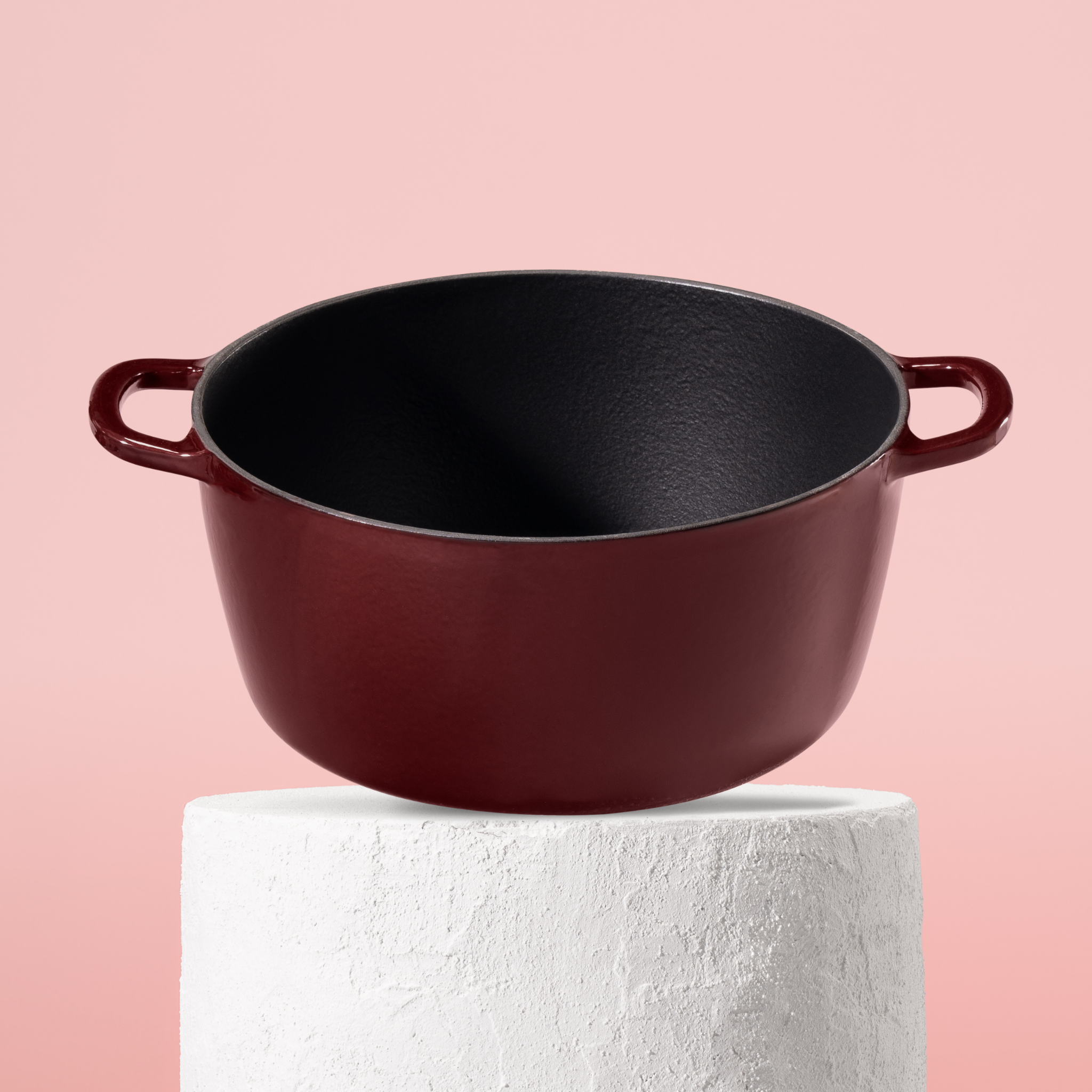 Prémiový litinový hrnec 28 cm se smaltovaným povrchem pro dokonalé výsledky vaření. Nepřilnavý povrch, snadná údržba. Barva: červená.