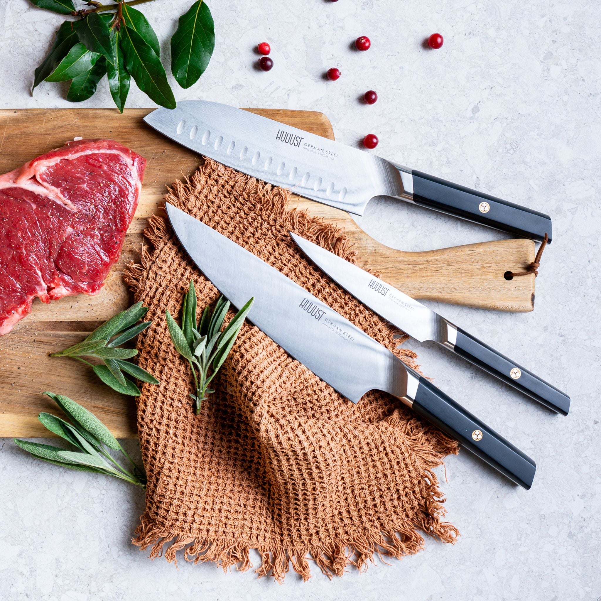 Kvalitní nože huuust vyrobené z německé oceli